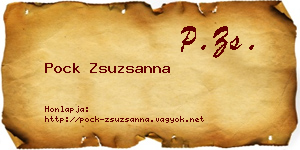 Pock Zsuzsanna névjegykártya